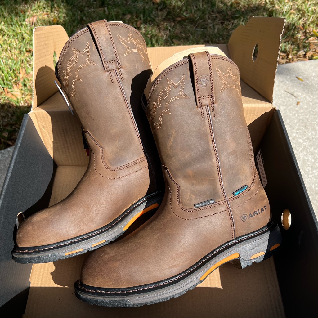 Ariat Men’s Workhog Metguard H2o Comp Toe Boots (9.5 D-Medium) New In Box
